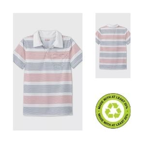 Cat & Jack Boys' Short Sleeve Polo Shirt Size 6/7. NWT